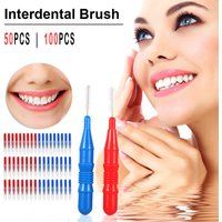 50/100Pcs Soft Dental Oral Brushes Clean Brushes Between Interdental Teeth Care Tool Floss Interdental Brushes For Oral Care