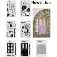 AliExpress NONE Bicycle Petals Window Umbrella Clear Stamps Forest Archway Stencil DIY Scrapbook Embossed Handcraft Card Decoration 2025 New