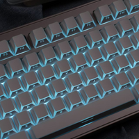 97 Keys Shadow Fold Dye Sub PBT Keycap Cherry Profile Side Printed Shine Through Keycaps for MX Switches Gaming Keyboard