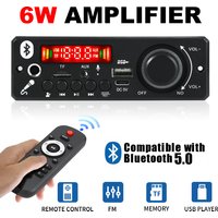 DC 5V Bluetooth 5.0 DIY MP3 WMA Decoder Board 6.5mm Microphone Car Audio USB TF FM Radio MP3 Music Player with Remote Control