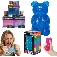 Nee Doh Gummy Bear Squishy Toy Soft Stress Relief Sensory Fidget Squeeze Toy for Kids & Adults Non-Toxic Anxiety Relief Desk Toy