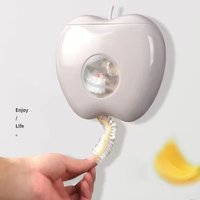 1 apple shaped storage box, durable wall mounted bag organizer, suitable for practical storage items in kitchens and bathrooms