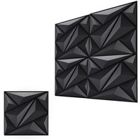 3D Wall Panels for Interior Wall Decor, Modern Diamond Textured Accent Wall Paneling for Gaming Living Room TV Wall Background