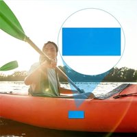 Self-Adhesive Pool Liner Repair Patch 125x85CM Cuttable Swimming Pools Sticker Waterproof Blue Transparent