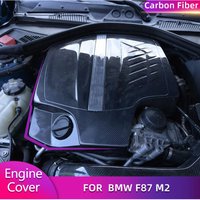 Carbon Fiber Car Engine Cover For BMW F87 M2 Base Coupe 2 Door 2016 2017 Auto Racing Replacement Engine Bonnet Cover