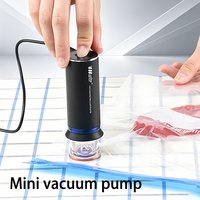 Mini Electric Vacuum Pump USB Portable Food Vacuum Sealer 5W Handheld Air Pump for Food Preservation & Clothes Storage