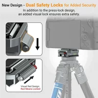 Pro Quick Release Kit - Leaplight Qr Clamp + 4 Screws W/ Pd V3/arca Swiss Compatibility - No Tools Needed