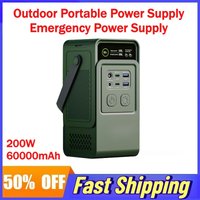200W 60000mAh Portable Power Station PowerBank LiFePo4 Batteries Outdoor Portable Power Supply Emergency Power Supply