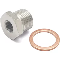 Exhaust O2 Oxygen Sensor Spacer Reducer Adapter M18 x 1.5mm to M10 x 1.0mm