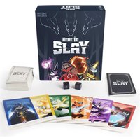 Le plus récent jeu de base TeeTurtle Here to Slay des créateurs des licornes instables Un jeu de cartes stratégiques pour adolescents et adultes noir
