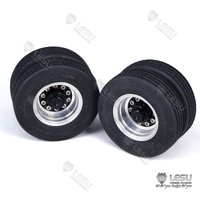 Pneu LESU 1/14, roue en alliage d'aluminium de 52 mm de diamètre W-2020 pour tracteur Tamiya, semi-remorque, modèle DIY