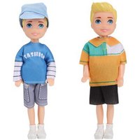 Hot Sale Kawaii 2 Items / Lot Kids Toys 5 Inch Baby Doll Little Girls Boys Princess For Girl DIY Family Game Best Present