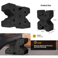 CVLIFE X-Block Shooting Rest Block for Rifle Shooting Recoil Reduction Lightweight Stand for Hunting Outdoor 8.3” 11" Height