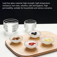 Mini Glass Bowl Multi-Purpose Heat Resistant Food Dessert Salad Snacks Pudding Container Cups For Household Restaurant Cafe Use