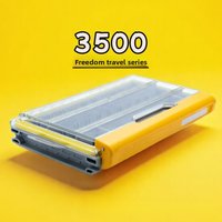 3500 Fishing Tackle Organizer Rust-Proof Storage with Moisture-Resistant Seal Adjustable Dividers for Multi-Size Accessories