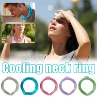 Summer Cooling Neckband PCM Phase Change Ice Collar Reusable Cooling Neck Ring 60-120min Cold Sensation Heat Relief Neck Cooler