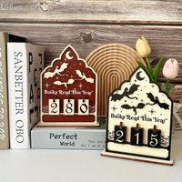 【SSummer10】Wooden Bookshelf Reading Tracker - Book Counter for Classroom Club New Year Gift for Bookworm Family【SS】