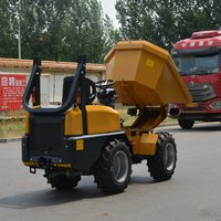 Customized Chinese 1.3 ton 1.5ton Mini Wheeled Site Dumper Self Loading Dumper Loader Dumper Truck for Sale
