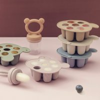 Color Kids 2PC Silicone Baby Ice Cream Pops Mold Ice Cream Maker Popsicle Molds Baby Fruit Feeding Pacifier Teether Toy For Baby