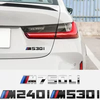 Car Styling Stickers Trunk Emblem For BMW F10 F30 E36 E90 G30 M135i M240i M340i M440i M540i M730i M740i F07 F06 G06 G32 G11 G14