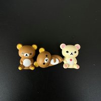 Japanese Rilakkumas Action Figures Anime Relaxed Bear Model Toys Mini Cartoon Doll Desktop Ornament Collectibles Toys Kids Gifts