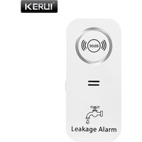 KERUI capteur d'eau sans fil 90db alarme détecteur de fuite d'eau alerte de fuite surveillance des fuites alarme de fuite et d'égouttement sensible pour la maison