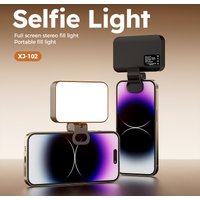 Professional Photography Lighting Rechargeable Clip On Video Light Adjustable for Phone iPhone iPad Laptop Camera Vlog YouTube