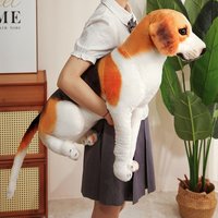 45-65M Real life Beagle Dog Toy Stuffed Animal Dog Plush Toys Gift Doll Pet Store Promotion Mascot Home Decor