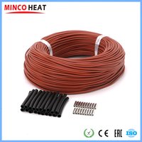 MINCO HEAT 5 to 100m 12K 33ohm Infrared Carbon Heating Cable Electric Warm Floor Heating Wire