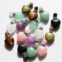 1PC Crystal Perfume Bottle,Natural Rose Quartz Clear Quartz,Healing CraftsHoliday gifts Surprise Valentine's Day gifts