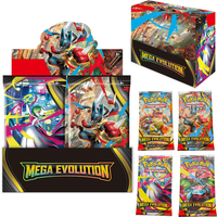360Pcs Pokemon Card MEGA EVOLUTION Lucario Prismatic Evolutions Game Cartoon English Booster Battle Transaction Card Gift