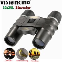 Visionking Portable 10x25 Binocular Professional Long Range Outdoor Sport Birdwatching Camping Travel Folding Pocket Telescope