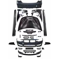 Front Rear Bumper Side Skirt Engine Cover for BMW 3 Series F30 F35 12-18 Upgraded to M2C M3 Fender Grille Tail Throat Body Kit