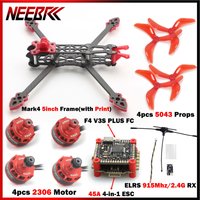 Mark4 5inch Frame 2306 Motor FC F4V3S PLUS 45A ESC Stack 915Mhz/2.4G ELRS 5043 Prop Print Part Kit for RC FPV Drone Racing DIY