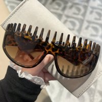 1Pc Women's Fashion Glasses New Style Personality Quirky Exaggerated Headband Sunglasses High-End Trendy Street Style Daily Perf