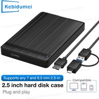 USB 3.1 2.5 inch SATA HDD SSD Enclosure 5Gbps Mobile Hard Drive External Storage Box HD Mechanical/Solid state Case Support UASP