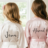 Personalized Name Birthday Squad Kid Robes Personalized Flower Girl Birthday Spa Party Bridal Bridesmaid Proposal Party Supplies