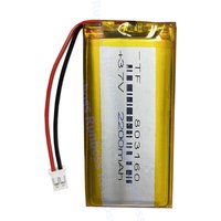 803160 3.7V 2200mAh JST 2.0mm 2P plug Polymer Lithium Battery For GPS PSP PAD MID DVD Mobile Phone Power Bank Tablet PC E-Books