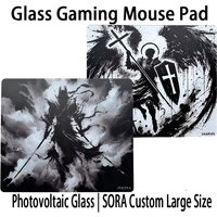 Skadira Glass Gaming Mouse Pad Seraphim & Phantom YUME Frosted Surface Desktop Mat Tempered FPS Office Custom Gaming Accessories