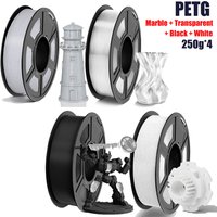 PETG 3D printing filament, 1.75mm high precision, high strength, dimensional accuracy +/- 0.02mm, suitable for most FDM 3D print