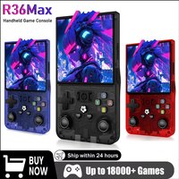 AISLPC R36MAX Retro Handheld Video Game Console Linux System 4.0 Inch IPS Screen Portable Pocket Video Player 128GB Games Gifts