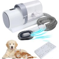 Dog Cat Hair Vacuum & Grooming Kit, Pet Grooming Vacuum with 4 Limited Combs, 2.5L Dust Cup Dog Brush Vacuum Grooming Tool