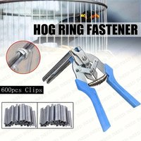 Heavy Duty Iron Cage Pliers Set, Animal Binding Cage M Pliers, with 600 M-Shaped Clips - A Durable Household Repair Tool