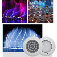 Remote Control Led Pond Light ABS LED Submersible Led Pool Lamps IP68 Waterproof Underwater Light 12V RGB Wall Mounted LED Lamp