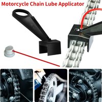 Bicycle Motorcycle Chain Lube Applicator, Mess-Free Chain Wax Cleaner Attachment, Portable Chain Oiler Lubrication Tool