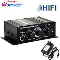 AK-270 HIFI Amplifier Channel 2.0 Stereo Audio Sound Amp Bass Trebl for Home Theater Sound System