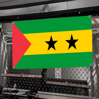 1pc Sao Tome And Principe Flag Flags And Banners Four Hole Flag Polyester Outdoor Decor Room Aesthetic