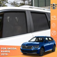 For Skoda Kamiq NW4 2019-2024 Magnetic Car Sunshade Shield Front Windshield Curtain Rear Side Baby Seat Window Sun Shade Visor