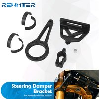 Motorcycle Steering Damper Bracket Absorber Kit W/ Front Forks 54mm/58mm/49mm Suspension Parts For Harley Road Glide 2015-UP