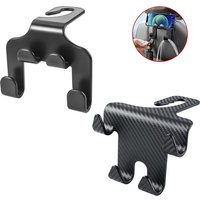 1/2/4/5Pcs Car Seat Headrest Hook 4 Pack Hanger Storage Organizer Universal for Handbag Purse Coat Fit Universal Vehicle